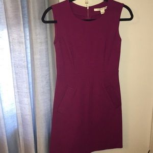 DVF purple dress